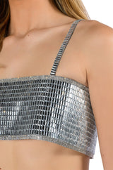 DISCO BALL MIRROR BRALETTE