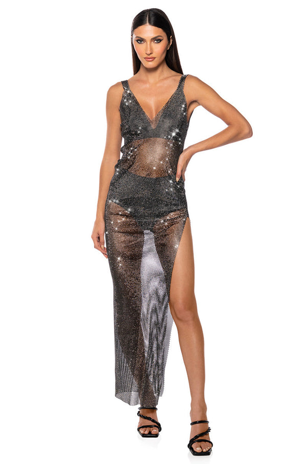 DIVA ENERGY V-NECK MAXI DRESS