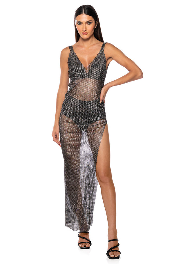 DIVA ENERGY V-NECK MAXI DRESS
