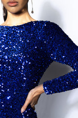 DIVA LONG SLEEVE MINI DRESS
