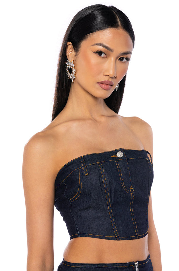 DIXIE RAW DENIM CORSET