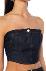 DIXIE RAW DENIM CORSET