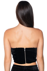 STRETCH LINEN RED CORSET