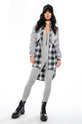 DOIN' IT RIGHT BUTTON UP PLAID DRESS
