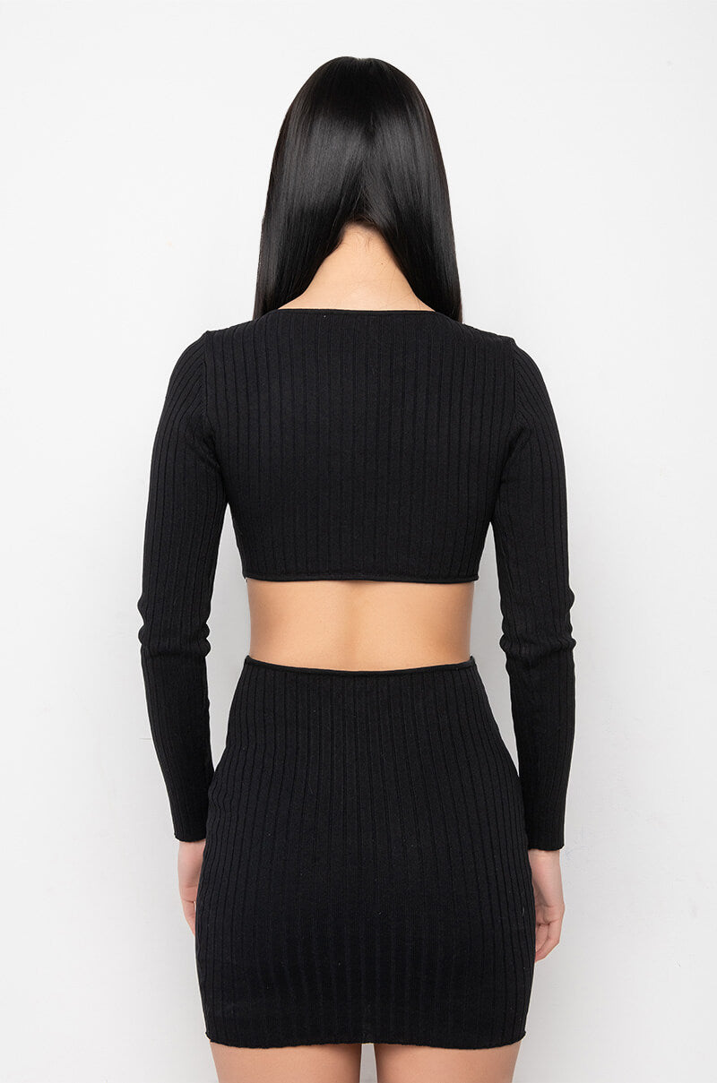 DOING MY THANG RHINESTONE LACE UP FRONT MINI DRESS