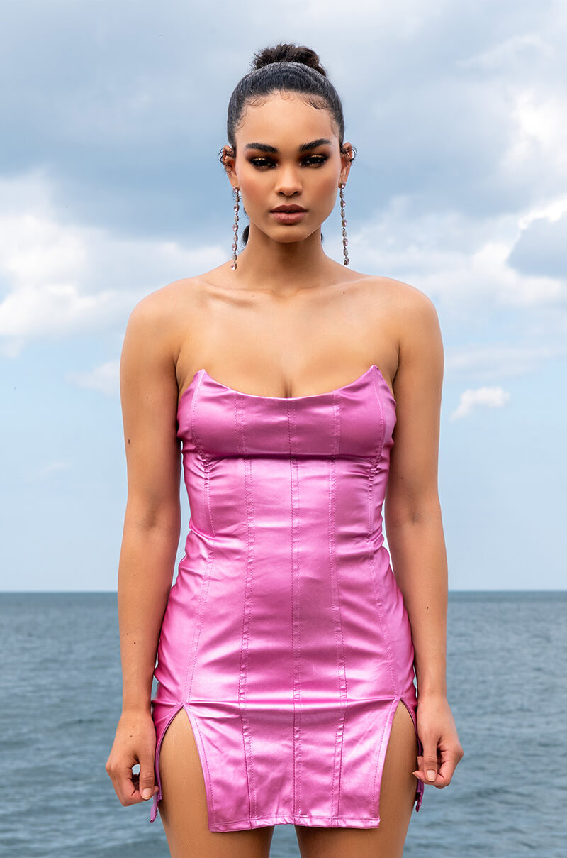 DOLLHOUSE STRAPLESS MINI DRESS