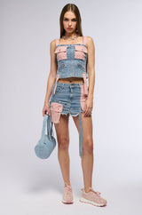 DONT STOP ME NOW DENIM MINI SKIRT