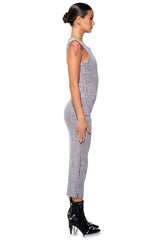 DON'T TEXT RIBBED KNIT MIDI DRESS