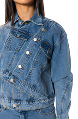 DOUBLE TIME DENIM PULLOVER