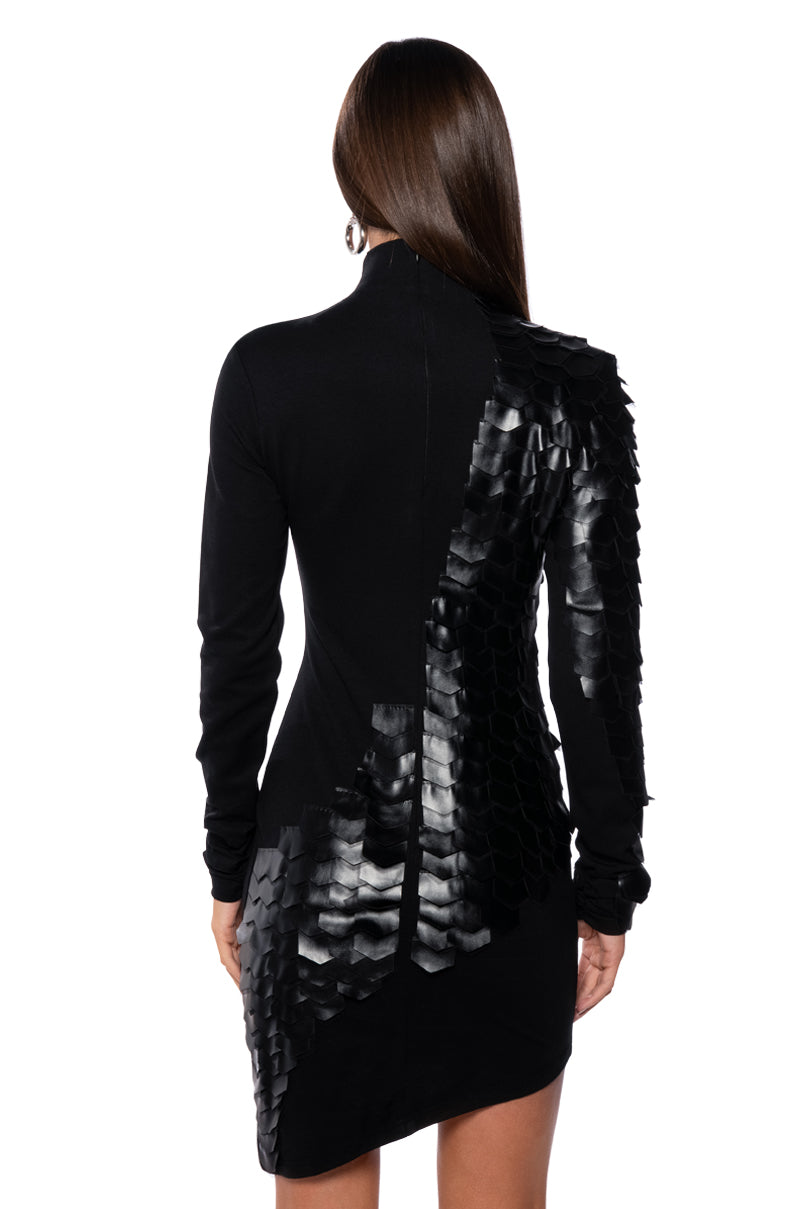 DRACO SCALED MINI DRESS