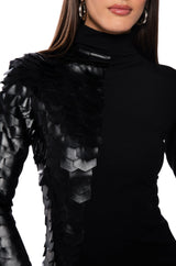 DRACO SCALED MINI DRESS