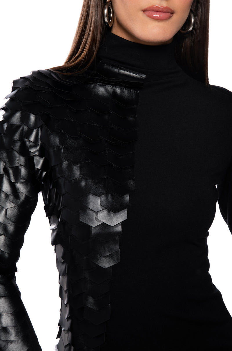 DRACO SCALED MINI DRESS