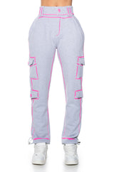 DRAWN IN ADJUSTABLE DRAWCORD WIDE LEG PANT