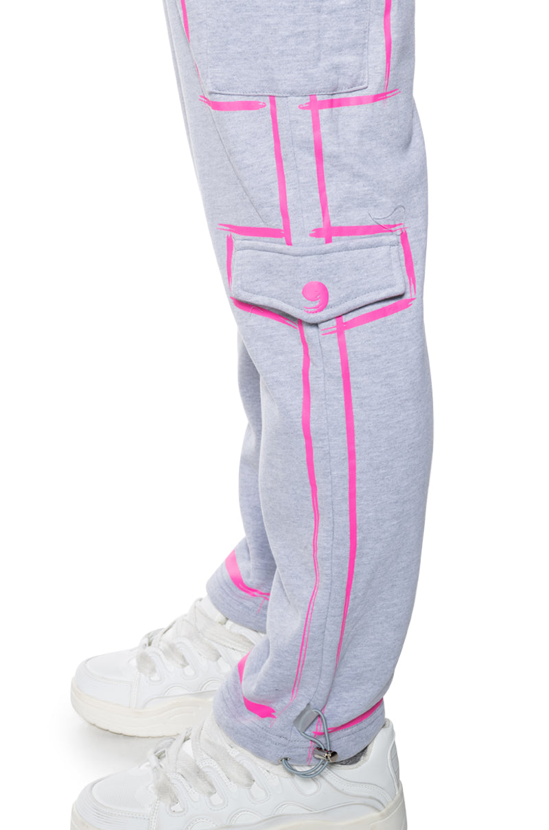 DRAWN IN ADJUSTABLE DRAWCORD WIDE LEG PANT