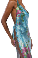 DAYDREAM LIGHT BLUE FLORAL MAXI DRESS