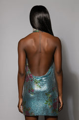 LANA FLORAL CHAINMAIL MINI DRESS