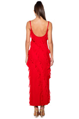 DREAM GIRL RUFFLE MAXI DRESS