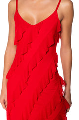 DREAM GIRL RUFFLE MAXI DRESS