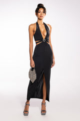 DREAMER MAXI HALTER TOP DRESS