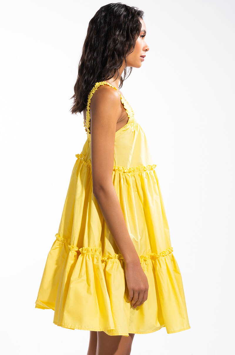 DREAMER RUFFLE MINI DRESS