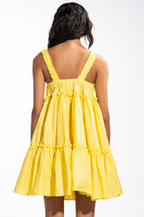 DREAMER RUFFLE MINI DRESS
