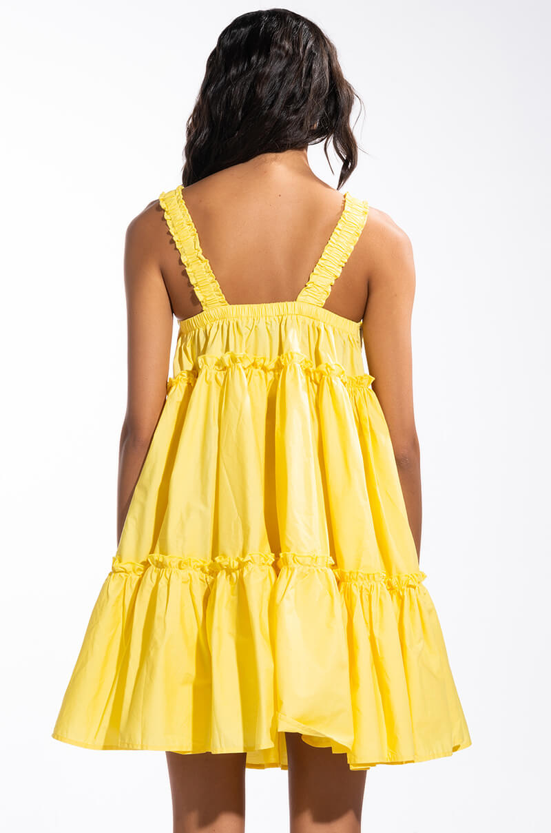 DREAMER RUFFLE MINI DRESS
