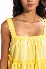 DREAMER RUFFLE MINI DRESS