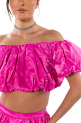 DRESS LIKE ROYALTY VOLUME CROP TOP