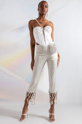 SOPHIE RHINESTONE SATIN BUSTIER