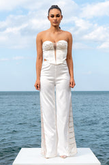 SOPHIE RHINESTONE SATIN BUSTIER