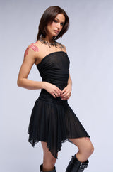 DROP IT LOW MESH MINI DRESS