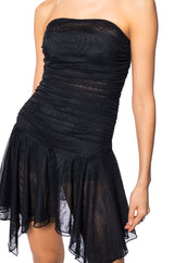 DROP IT LOW MESH MINI DRESS