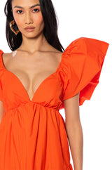 ANGELINA PUFF SLEEVE MAXI DRESS