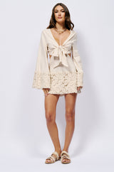 EASY BREEZY TIE FRONT DRESS