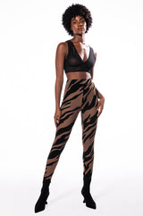 EASY GOING MESH DEEP V BRA TOP