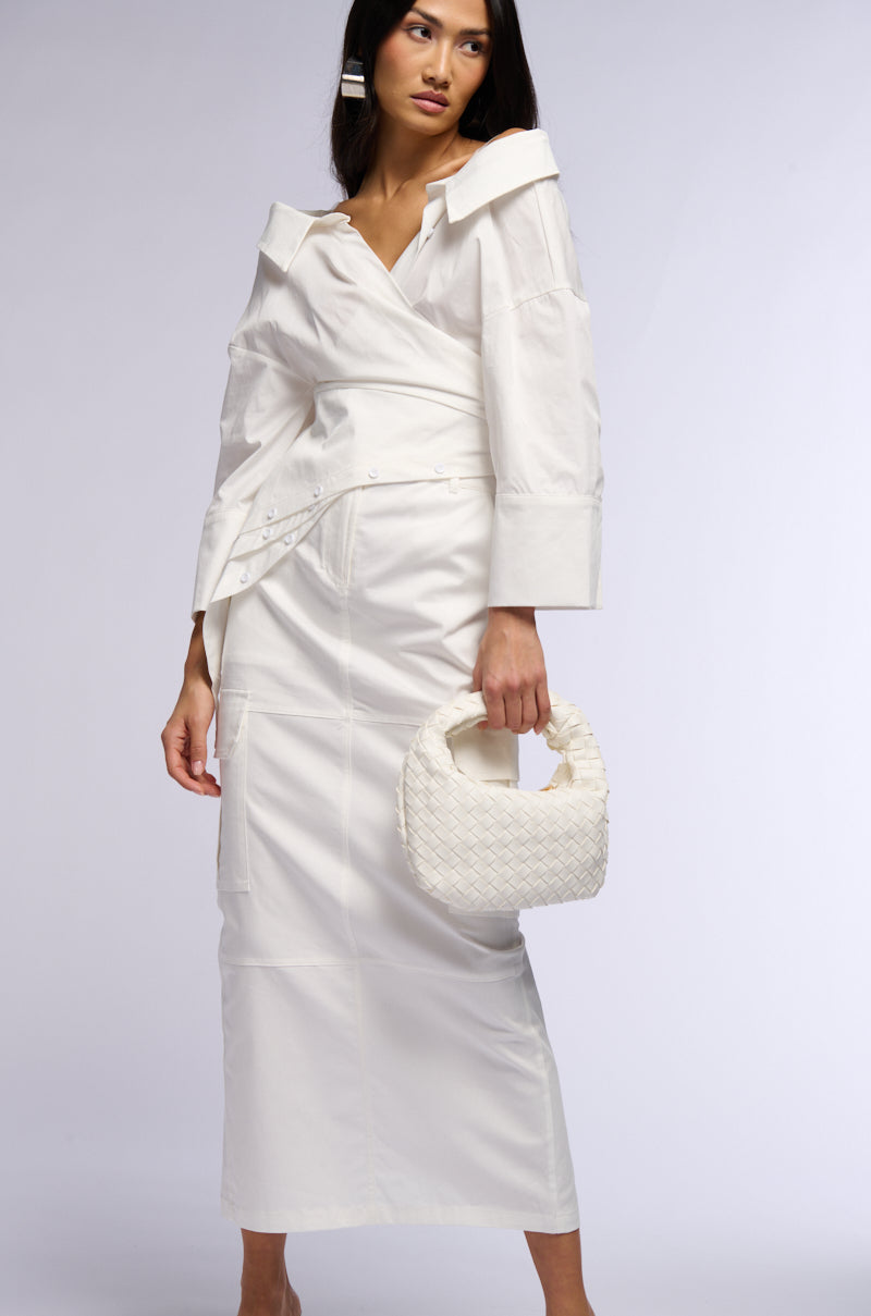 EFFIE CARGO MAXI SKIRT