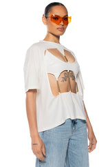 ELEANOR LAYERED CUTOUT TSHIRT