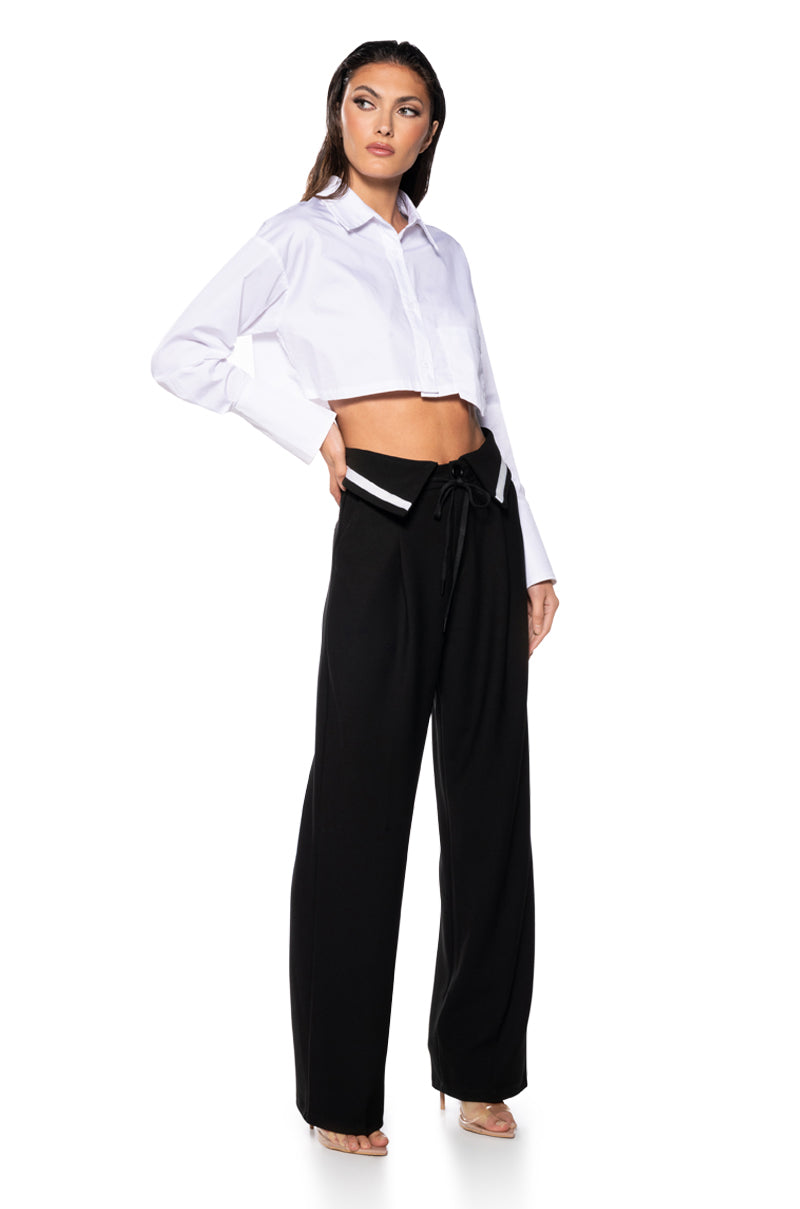 ELEVATED HIGH WAISTED TROUSER