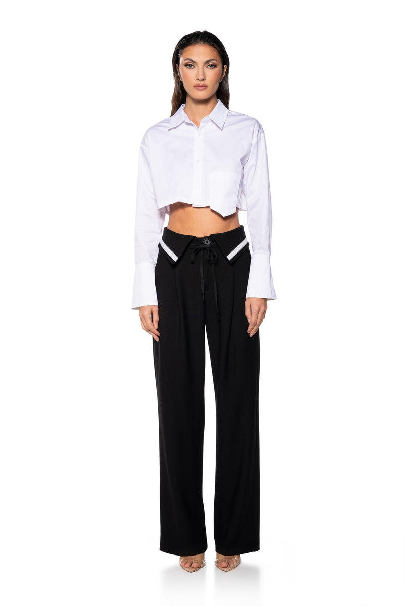 ELEVATED HIGH WAISTED TROUSER