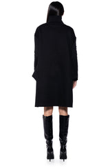 ELLA FLOWER DETAIL PULL OVER TURTLENECK SWEATSHIRT