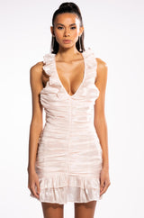 EMPRESS OF LOVE HALTER MINI DRESS