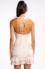 EMPRESS OF LOVE HALTER MINI DRESS