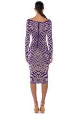 ENDLESS FEELINGS PRINTED KNIT MIDI DRESS