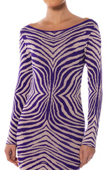 ENDLESS FEELINGS PRINTED KNIT MIDI DRESS