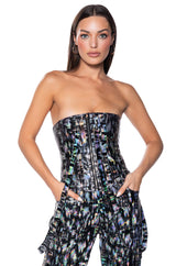 ENVISION ME CORSET TOP IN BLACK