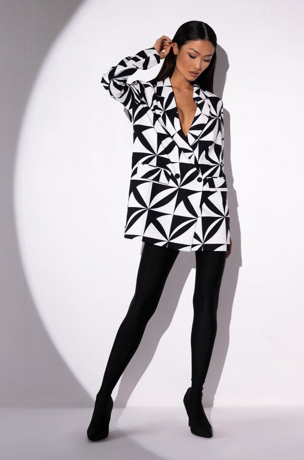 ESCAPE PRINTED BLAZER DRESS