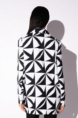 ESCAPE PRINTED BLAZER DRESS