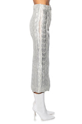 ESME SILVER METALLIC SKIRT