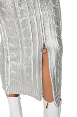 ESME SILVER METALLIC SKIRT