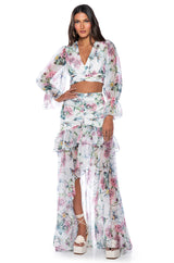ESTELLE FLORAL PRINT MAXI DRESS